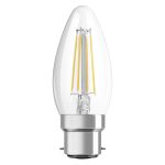 Ledvance Classic Performance LED Bulbo B22d Candela Filamento Chiara 4W 470lm - 827 Bianco Molto Caldo | Sostitutiva 40W