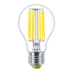 Philips MASTER LED Bulbo Ultra Efficient E27 Pera Chiara 4W 840lm - 840 Bianco Freddo | Sostitutiva 60W