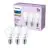 Confezione Multipack 3x Philips Bulbo LED E27 Pera Ghiaccio 8W 806lm - 827 Bianco Molto Caldo