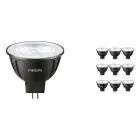 Confezione Multipack 10x Philips Master LED Faretti GU5.3 MR16 7.5W 621lm 36D - 927 Bianco Molto Caldo | Miglior resa cromatica - Dimmerabile - Sostitutiva 50W