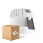 Confezione Multipack 10x Ledvance LED  SPOT DARKLIGHT Aluminium  8W 680lm 36D - 930 Luce Calda -  | Ritaglio 68mm - IP44 - Miglior Resa Cromatica -  Dimmerabile