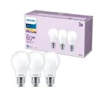 Confezione Multipack 3x Philips Bulbo LED E27 Faretti Ghiaccio 7W 806lm - 827 Bianco Molto Caldo